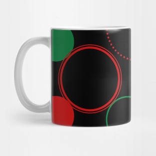 Lucky Circles Pattern in Black II Mug